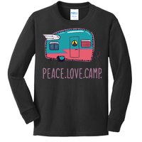 Peace Love Camp Kids Long Sleeve Shirt