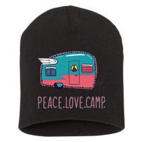 Peace Love Camp Short Acrylic Beanie