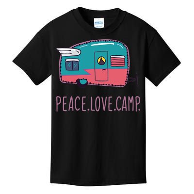 Peace Love Camp Kids T-Shirt