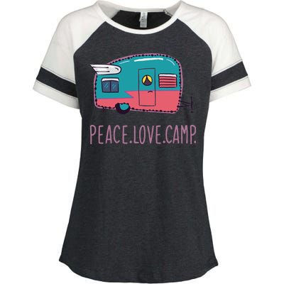 Peace Love Camp Enza Ladies Jersey Colorblock Tee