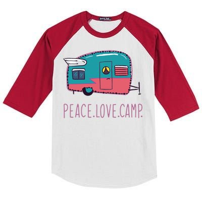 Peace Love Camp Kids Colorblock Raglan Jersey