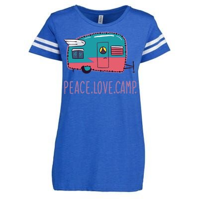 Peace Love Camp Enza Ladies Jersey Football T-Shirt