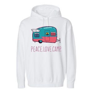 Peace Love Camp Garment-Dyed Fleece Hoodie