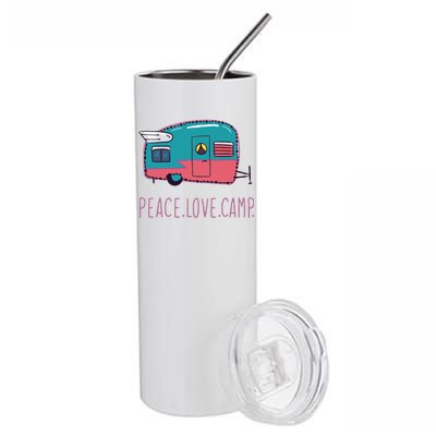 Peace Love Camp Stainless Steel Tumbler