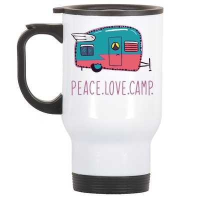 Peace Love Camp Stainless Steel Travel Mug