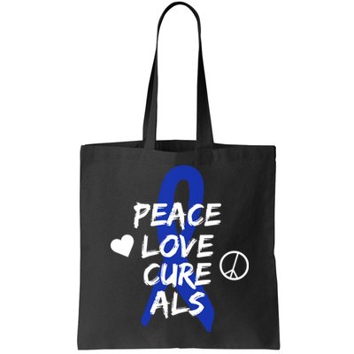 Peace Love Cure ALS Awareness Bag