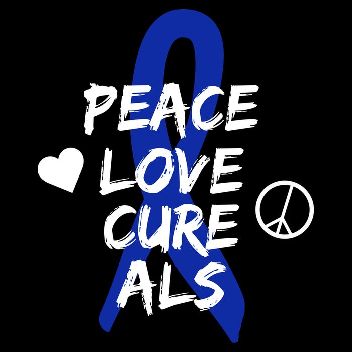 Peace Love Cure ALS Awareness Poster