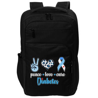 Peace Love Cure Diabetes Impact Tech Backpack