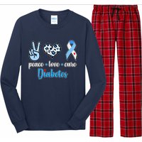 Peace Love Cure Diabetes Long Sleeve Pajama Set