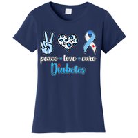 Peace Love Cure Diabetes Women's T-Shirt