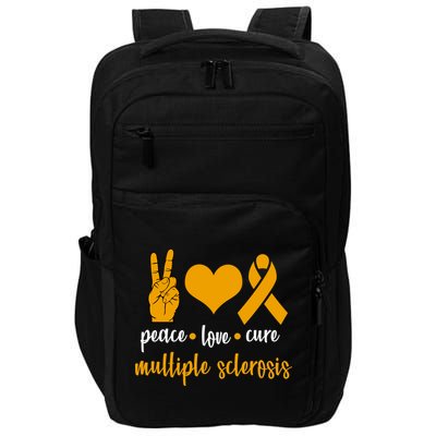 Peace Love Cure Multiple Sclerosis Impact Tech Backpack