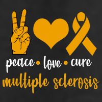 Peace Love Cure Multiple Sclerosis Adult Drive Performance Visor