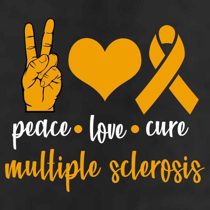 Peace Love Cure Multiple Sclerosis Adult Drive Performance Visor