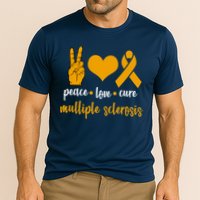 Peace Love Cure Multiple Sclerosis Cooling Performance Crew T-Shirt