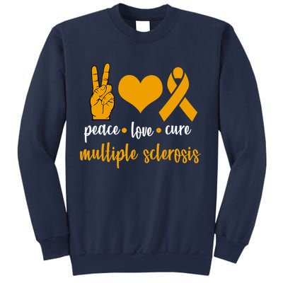 Peace Love Cure Multiple Sclerosis Sweatshirt