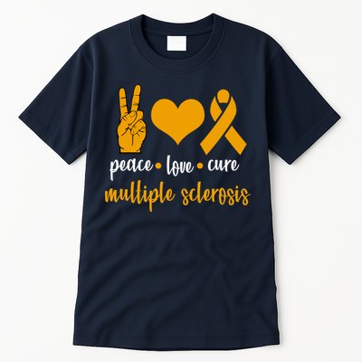 Peace Love Cure Multiple Sclerosis Tall T-Shirt