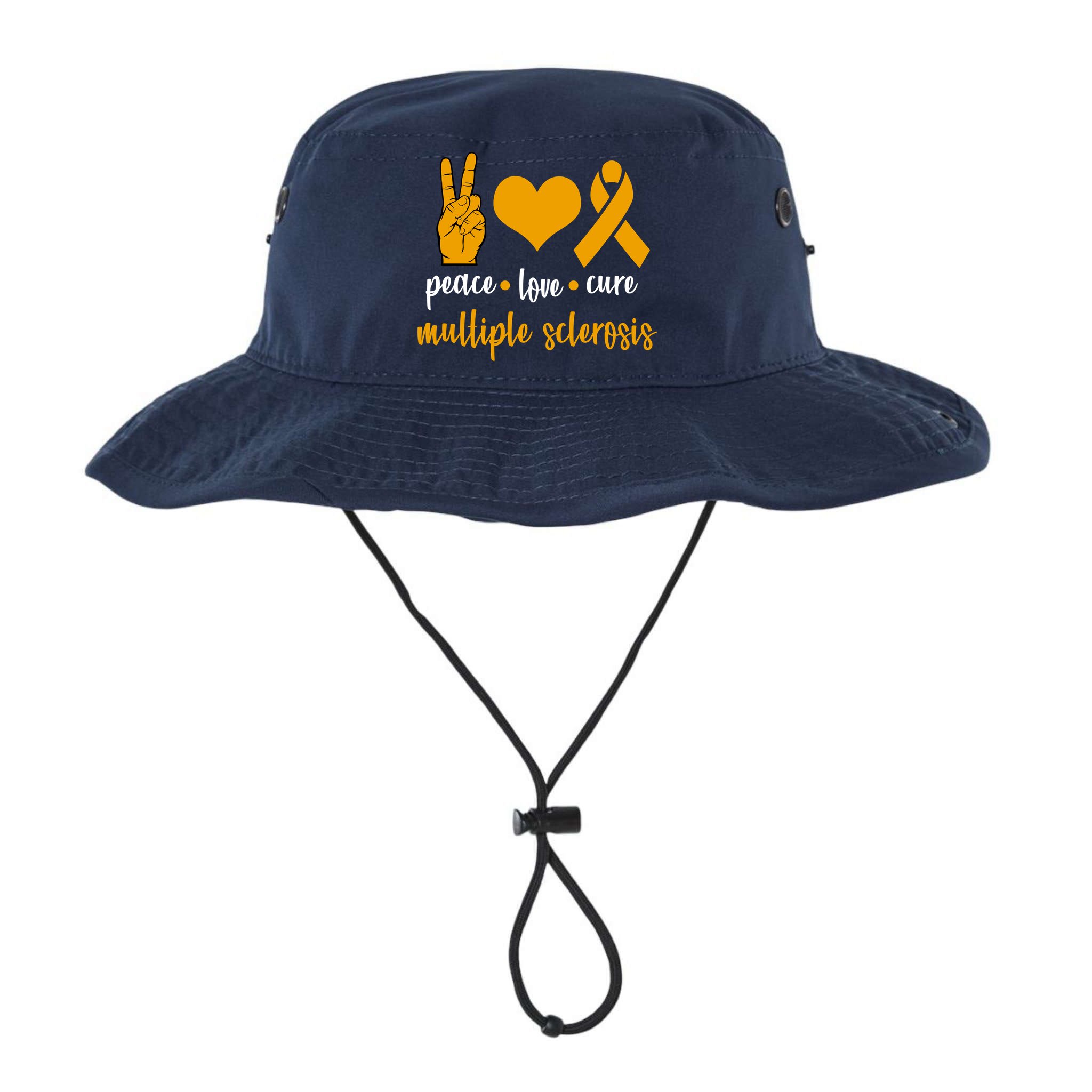 Peace Love Cure Multiple Sclerosis Bucket Hat