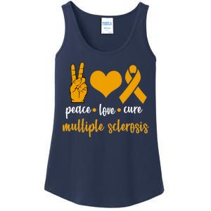 Peace Love Cure Multiple Sclerosis Ladies Essential Tank