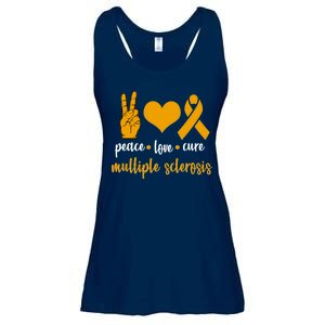 Peace Love Cure Multiple Sclerosis Ladies Essential Flowy Tank