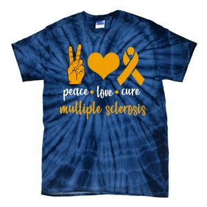 Peace Love Cure Multiple Sclerosis Tie-Dye T-Shirt