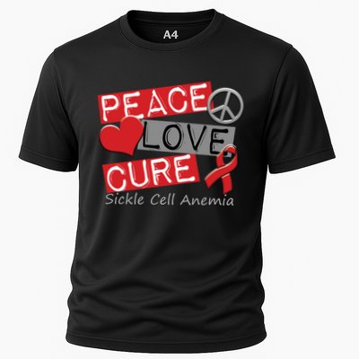 Peace Love Cure Sickle Cell Anemia Performance Shirt