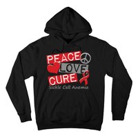 Peace Love Cure Sickle Cell Anemia Hoodie