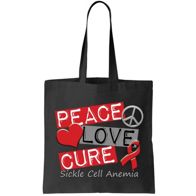 Peace Love Cure Sickle Cell Anemia Bag