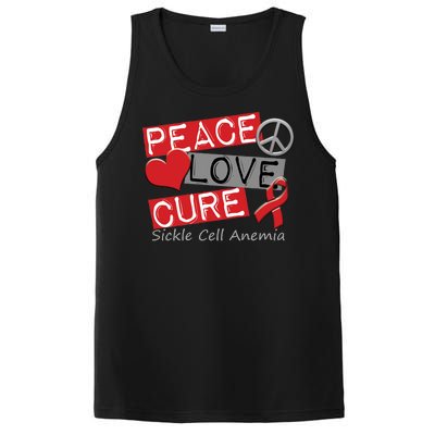 Peace Love Cure Sickle Cell Anemia PosiCharge Competitor Tank