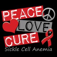 Peace Love Cure Sickle Cell Anemia Toddler Fine Jersey T-Shirt