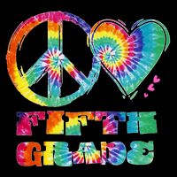 Peace Love Fifth Grade Women's V-Neck T-Shirt