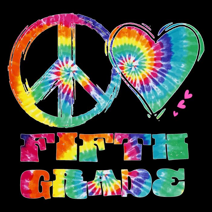 Peace Love Fifth Grade Women's V-Neck T-Shirt