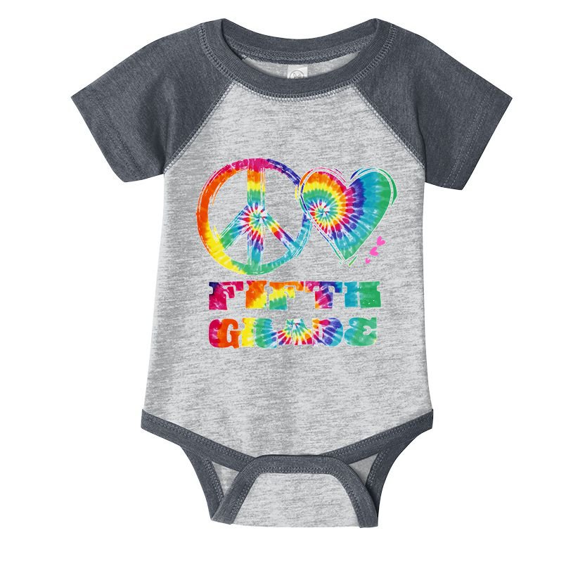 Peace Love Fifth Grade Infant Baby Jersey Bodysuit