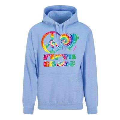 Peace Love Fifth Grade Unisex Surf Hoodie