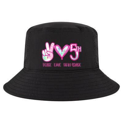 Peace Love Fifth-Grade Funny Cute Cool Comfort Performance Bucket Hat