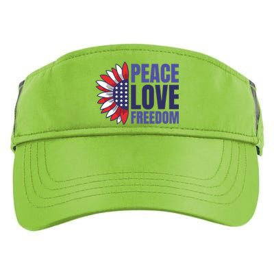 Peace Love Freedom Adult Drive Performance Visor