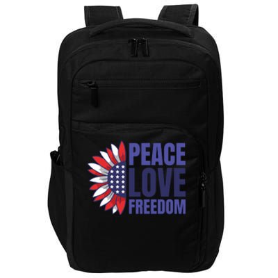 Peace Love Freedom Impact Tech Backpack