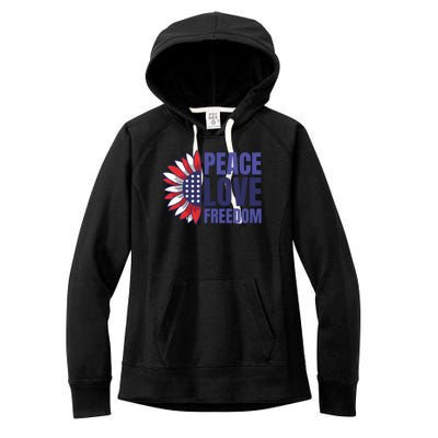 Peace Love Freedom Women's Fleece Hoodie