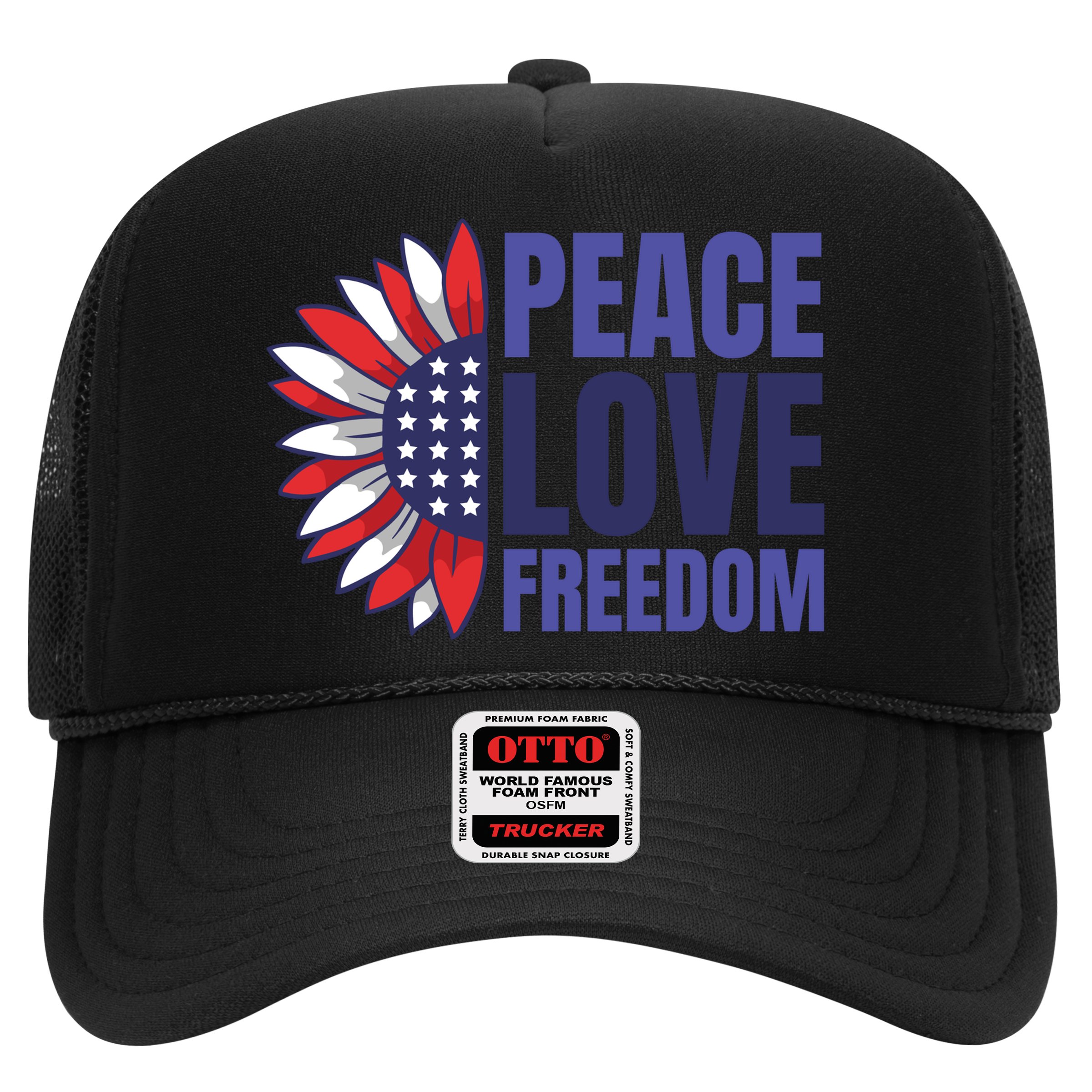 Peace Love Freedom Hat