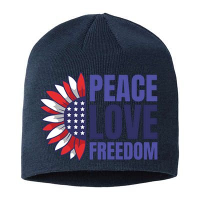 Peace Love Freedom Sustainable Beanie