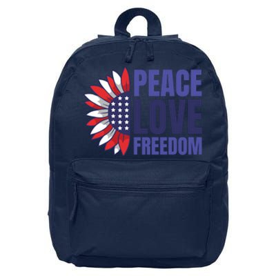 Peace Love Freedom 16 in Basic Backpack