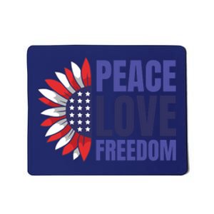 Peace Love Freedom Mousepad