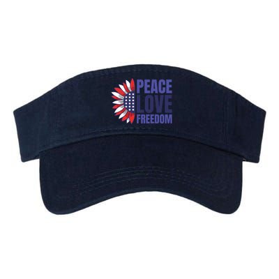 Peace Love Freedom Valucap Bio-Washed Visor