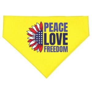 Peace Love Freedom USA-Made Doggie Bandana