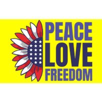 Peace Love Freedom Bumper Sticker