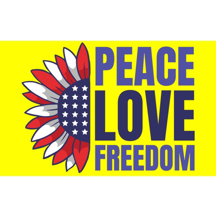 Peace Love Freedom Bumper Sticker