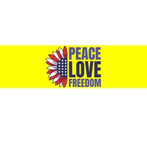 Peace Love Freedom Bumper Sticker