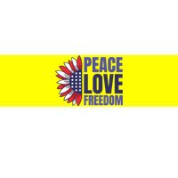 Peace Love Freedom Bumper Sticker