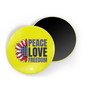 Peace Love Freedom Magnet