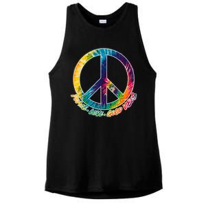 Peace Love Good Vibes Ladies PosiCharge Tri-Blend Wicking Tank