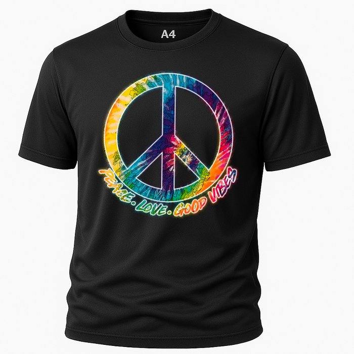 Peace Love Good Vibes Cooling Performance Crew T-Shirt